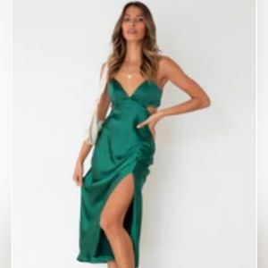 Huush and Co Matetial girl dress in green